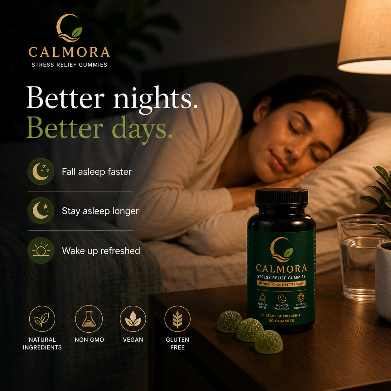 Calmora Stress Relief Gummies – Calm & Better Sleep
